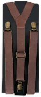 Brown retro steampunk suspenders
