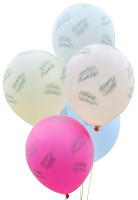 5 Tropical Heat Latexballons 30cm