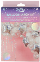 Preview: Silver starry balloon garland