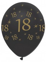 6 magiska 18-årsballonger 30 cm