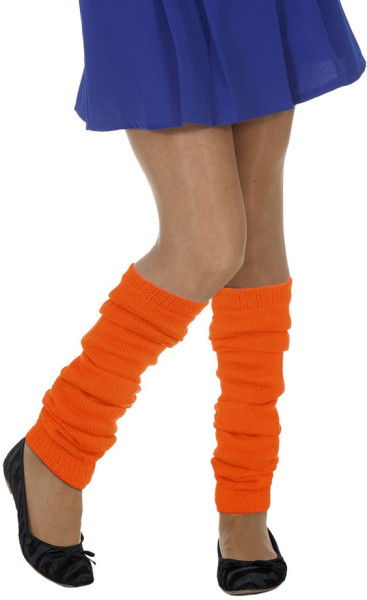 Tight leg warmers in orange