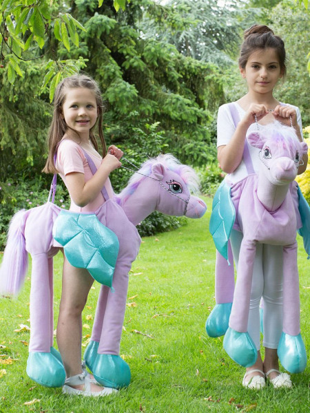 Pony Reiterkostüm für Mädchen violett 2