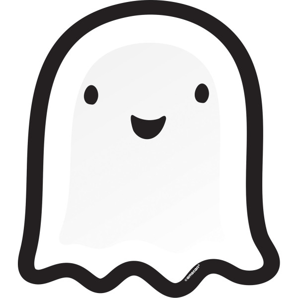 8 assiettes Halloween Friends Ghost