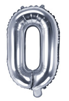 Vorschau: Folienballon O silber 35cm