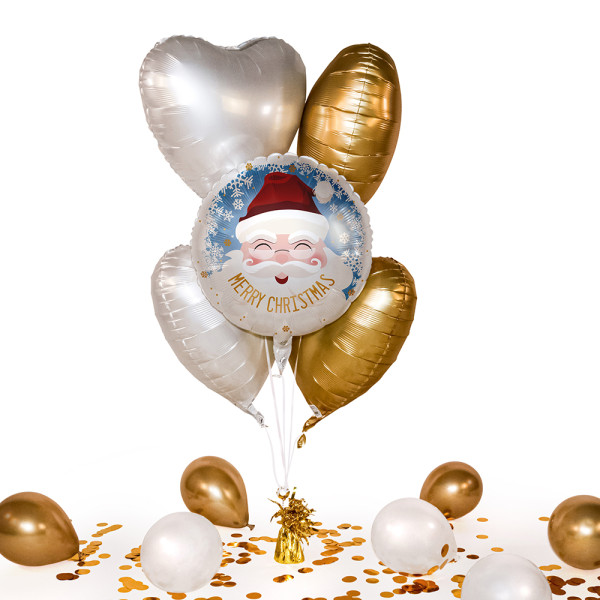 Heliumballon in der Box Santa Merry Christmas