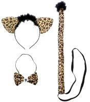 Vista previa: Conjunto de 3 piezas de grandes felinos leopardo