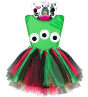 Vorschau: Grüner Alien Kostüm für Kinder