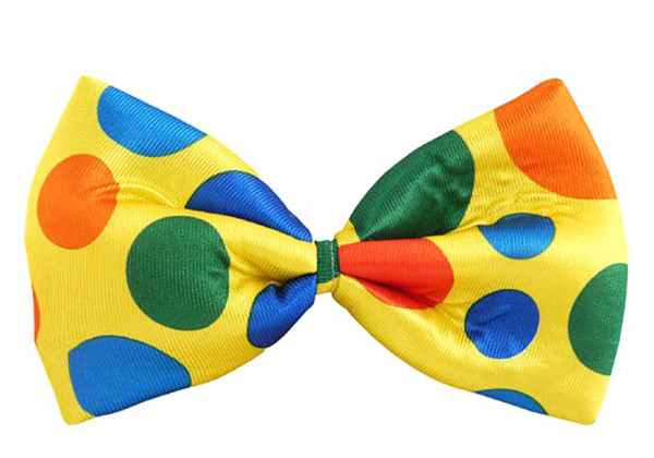 Clowns bow tie dotted 24cm