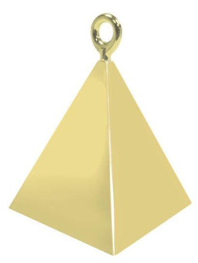 Pyramid balloon weight gold 150g