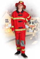 Vorschau: Feuerwehrmann Jorden Kinderkostüm