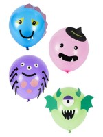 8 monster party balloons