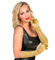 Preview: Long gloves in gold 44cm