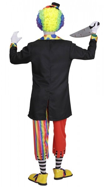 Costume d'homme de clown d'horreur effrayant 3