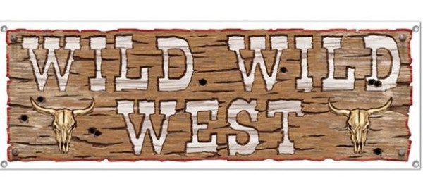 Bannière Wild Wild West 1.52m