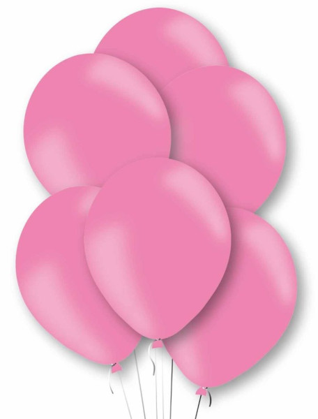 10 rosafarbene Latexballons 27,5cm
