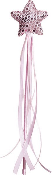 Magical fairy hat with wand pink 2