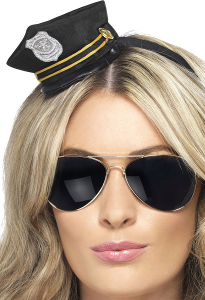 Mini chapeau de policière