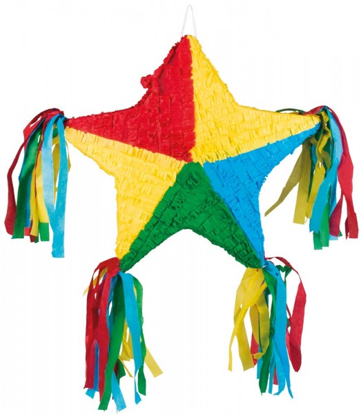 Piñata estrella de colores 51 x 56cm 2