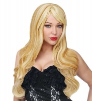 Oversigt: Blond paryk med langt hår Stella