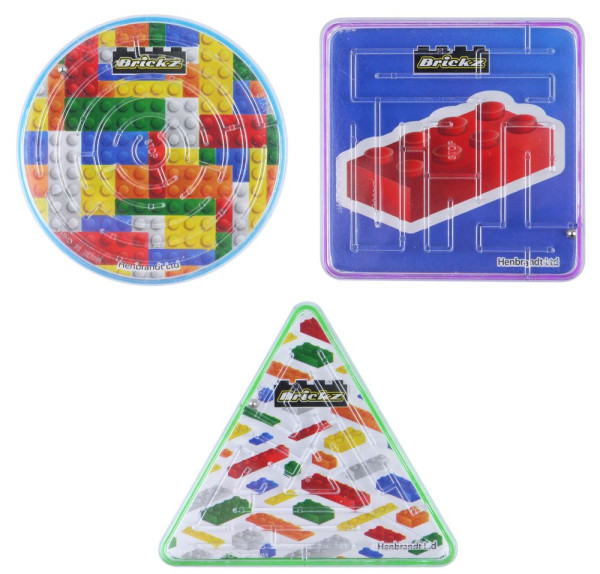 Puzzle game con mattoncini colorati da 6 cm
