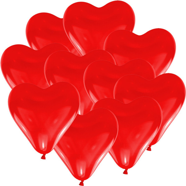 100 palloncini cuore Julia 15 cm
