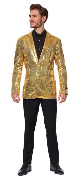 Cekinowa złota kurtka Suitmeister dla mężczyzn