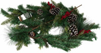 Guirlande de Noël brindilles et baies 1,8 m