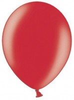 Vorschau: 100 Celebration metallic Ballons rot 29cm