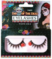 Preview: False eyelashes with rose details