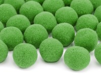 20 Mini-Pompons Streudeko grün