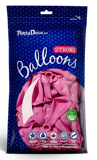 10 balonów Partylover fuksja 27cm 4