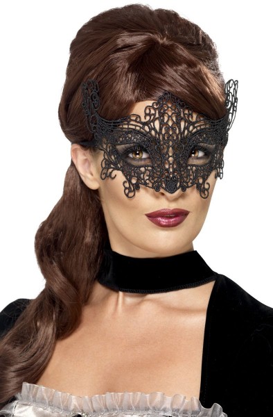 Elegant lace eye mask black