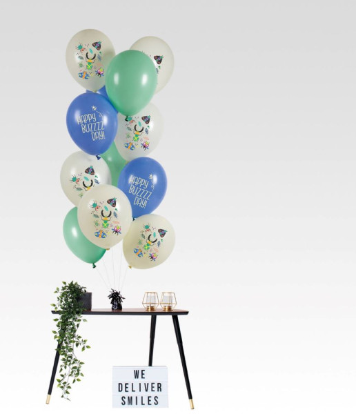 12 kravlebille ballonblanding 33cm