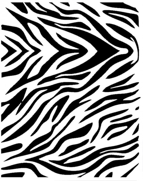 Zebra Schminkschablone