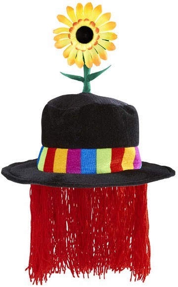 Sombrero de payaso con girasol