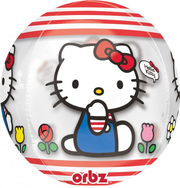 Orbz Ballon Hello Kitty Gartenzauber