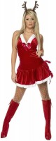 Oversigt: Sexet Pin Up Christmas Lady kostume