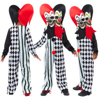 Oversigt: Two Face Horror Harlequin Kids kostume