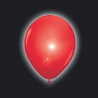 Oversigt: 5 LED latex balloner rød 28 cm
