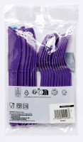 Preview: Purple cutlery set 24 pieces