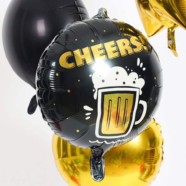 Ballon aluminium Bière Cheers 45cm