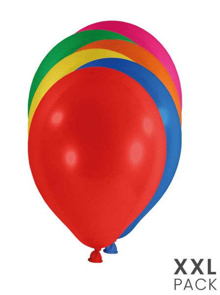 500 ballons en latex colorés 25cm