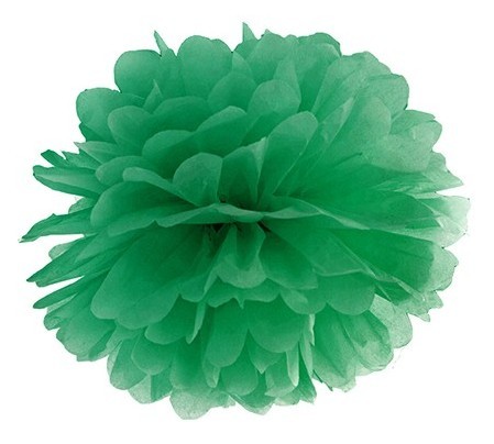 Pompon Esmeralda verde