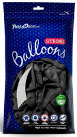 10 Partystar metallic Ballons schwarz 30cm