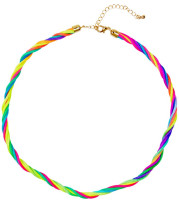Vorschau: Neon Regenbogen Halskette