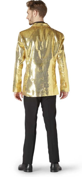 Veste à paillettes dorées pour homme