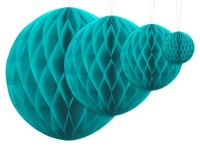 Preview: Honeycomb ball Lumina turquoise 10cm