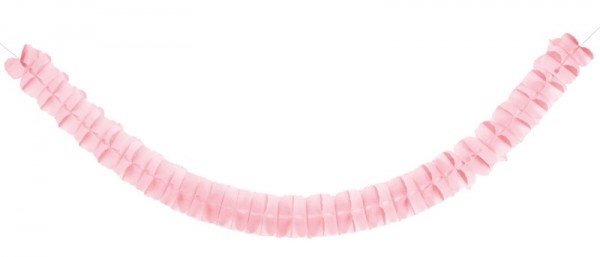 Ruched garland Norma light pink 3m