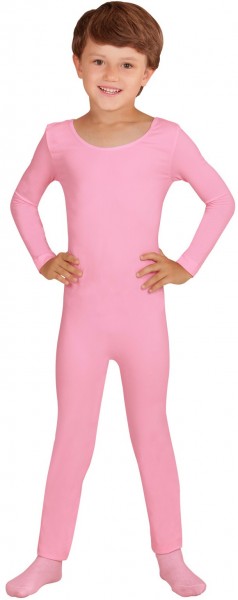 Classic pink catsuit for kids 3