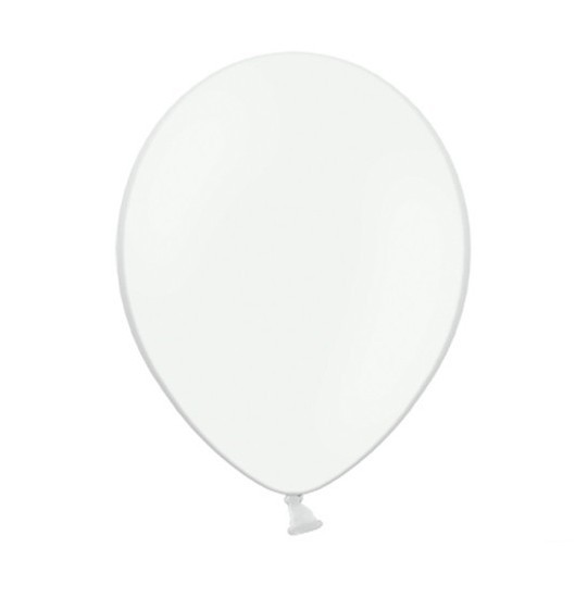 100 party star balloons white 27cm